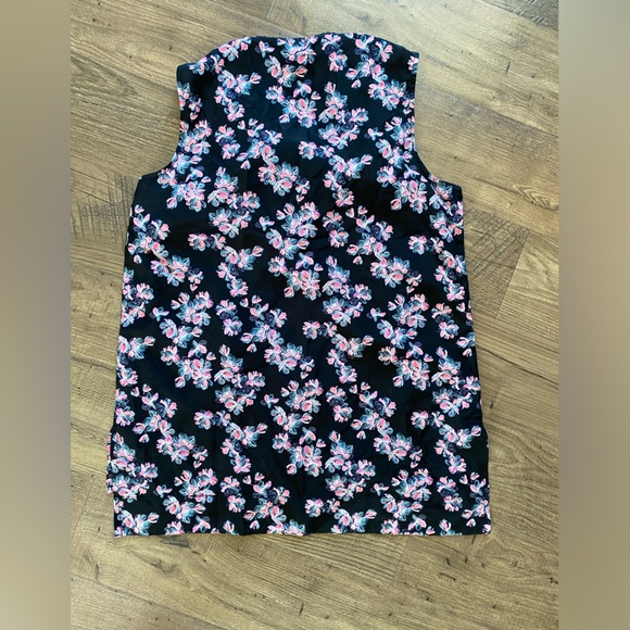 Sleeveless top floral pattern with ribbon XS Tristan - Picture 2 of 3